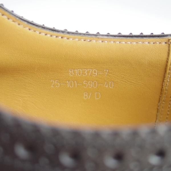 美品★J.M.ウェストン 8.5D【定価￥206,800-★590/トリプルソールダービー】25ラスト/フルブローグ/カーフ/黒/Weston/ウエストン★f477