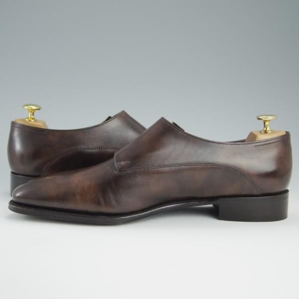 美品★ジョンロブ 8.5E【定価￥275,000-★プレステージライン/CHAPEL/8000ラスト】ミュージアムカーフ/ダブルモンク/JOHN LOBB★f479