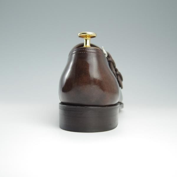 美品★ジョンロブ 8.5E【定価￥275,000-★プレステージライン/CHAPEL/8000ラスト】ミュージアムカーフ/ダブルモンク/JOHN LOBB★f479