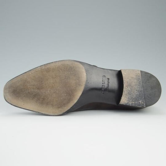 美品★ジョンロブ 8.5E【定価￥275,000-★プレステージライン/CHAPEL/8000ラスト】ミュージアムカーフ/ダブルモンク/JOHN LOBB★f479