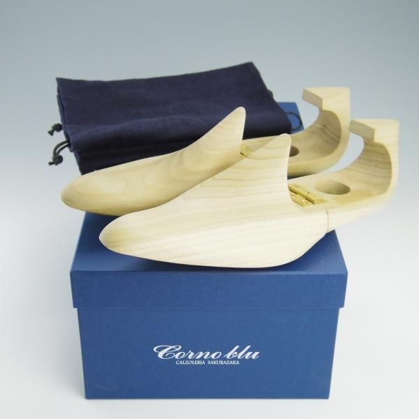 ほぼ試着程度★(福岡)Corno blu/コルノブルゥ UK6程度【オーダー価格￥94,600-(合計)★専用シューツリー付】スエード/濃茶★f481