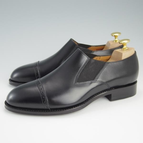 ほぼ未使用★G.RODSON/ジーロッドソン SIZE 6.5【★サイドエラスティック/HITCHMAN】57ラスト/カーフ/黒/メンズ★f482