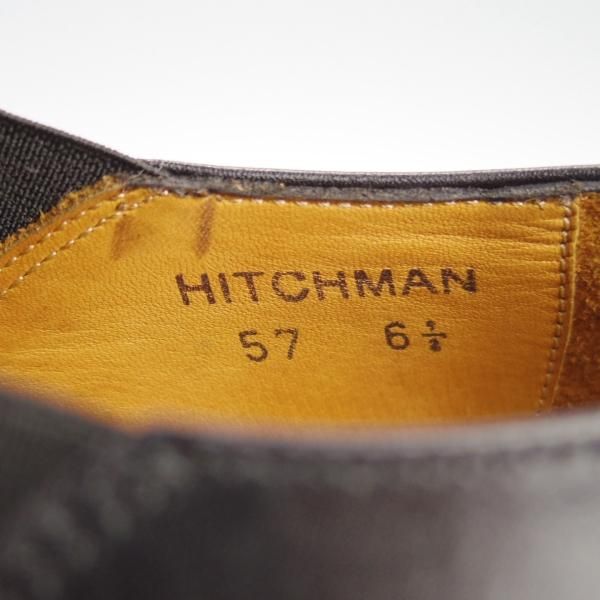 ほぼ未使用★G.RODSON/ジーロッドソン SIZE 6.5【★サイドエラスティック/HITCHMAN】57ラスト/カーフ/黒/メンズ★f482