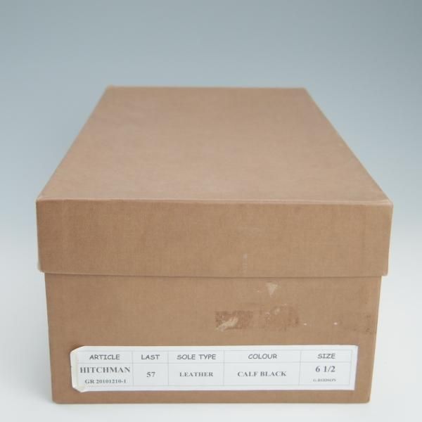 ほぼ未使用★G.RODSON/ジーロッドソン SIZE 6.5【★サイドエラスティック/HITCHMAN】57ラスト/カーフ/黒/メンズ★f482