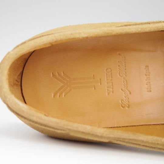 美品★(スペイン製)YANKO/ヤンコ SIZE 9【グッドイヤーウェルテッド製法★タッセルローファー/14498】955ラスト/スエード/薄茶★f483