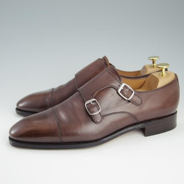 極上★(スペイン製)YANKO/ヤンコ SIZE 9【グッドイヤーウェルテッド製法★ダブルモンク/14306】915ラスト/カーフ/濃茶★f485