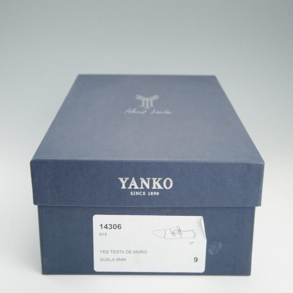 極上★(スペイン製)YANKO/ヤンコ SIZE 9【グッドイヤーウェルテッド製法★ダブルモンク/14306】915ラスト/カーフ/濃茶★f485