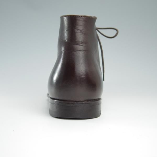 極上★(伊)BONORA/ボノーラ SIZE 7【貴重★オパンケ製法/チャッカブーツ】カーフ/濃茶/メンズ★f511