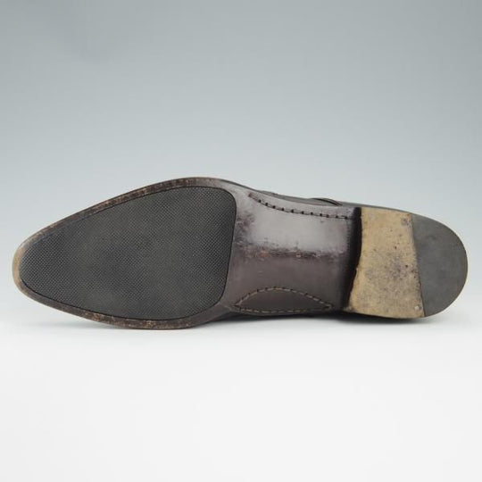 極上★(伊)BONORA/ボノーラ SIZE 7【貴重★オパンケ製法/チャッカブーツ】カーフ/濃茶/メンズ★f511