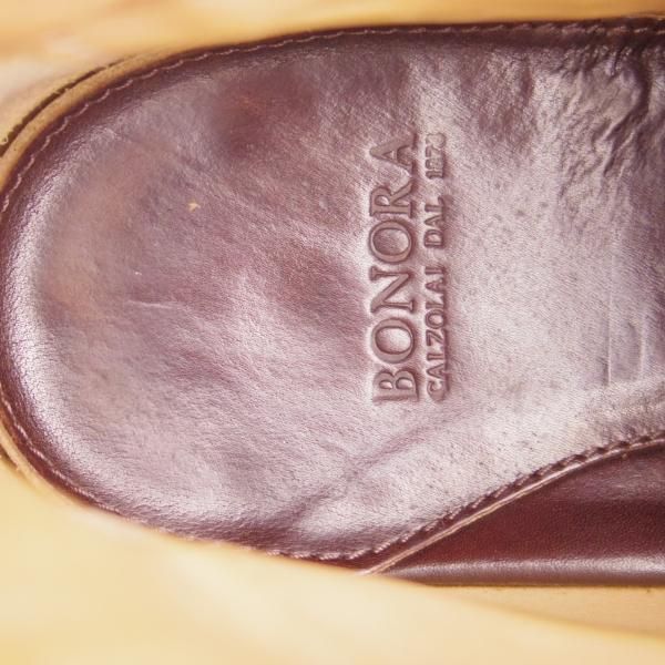 極上★(伊)BONORA/ボノーラ SIZE 7【貴重★オパンケ製法/チャッカブーツ】カーフ/濃茶/メンズ★f511