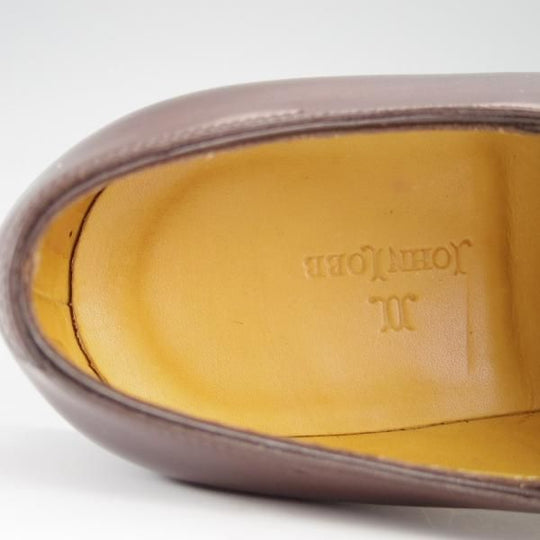 極美品★ジョンロブ 7E【貴重★8695ラスト/GAYTON】サイドエラスティック/カーフ/茶/メンズ/JOHN LOBB★f515