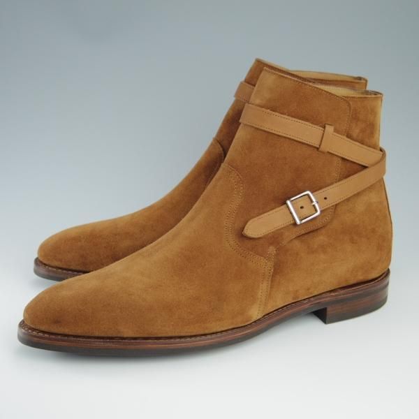 新品★ジョンロブ 9.5E【定価￥248,400-★JODHPUR2/ジョッパーブーツ】7000Bラスト/スエード/TABACCO/薄茶/メンズ/JOHN LOBB★f516