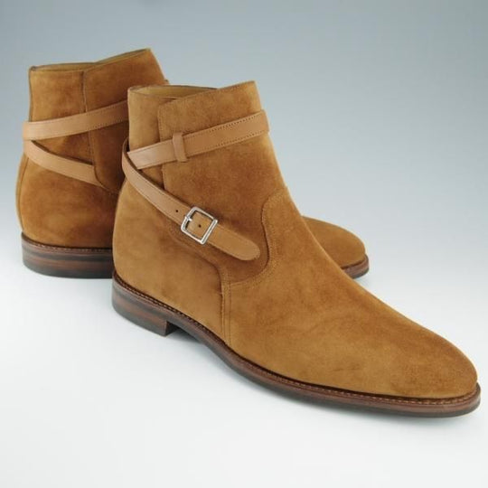 新品★ジョンロブ 9.5E【定価￥248,400-★JODHPUR2/ジョッパーブーツ】7000Bラスト/スエード/TABACCO/薄茶/メンズ/JOHN LOBB★f516