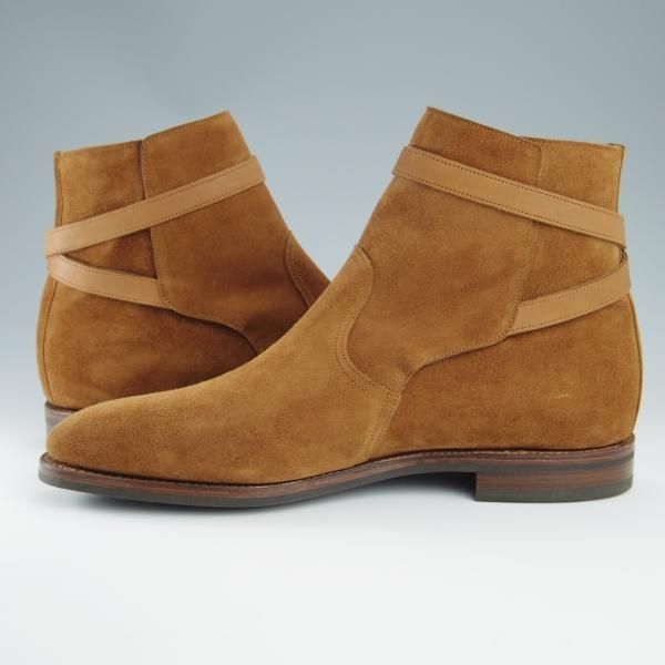 新品★ジョンロブ 9.5E【定価￥248,400-★JODHPUR2/ジョッパーブーツ】7000Bラスト/スエード/TABACCO/薄茶/メンズ/JOHN LOBB★f516