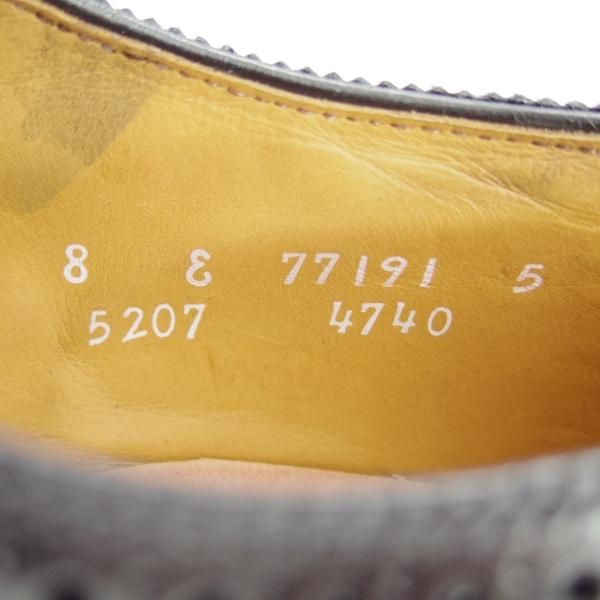 新品★(米)アレンエドモンズ 8E【現行定価7.5万円程度★Sanford/サンフォード】セミブローグ/カーフ/黒/メンズ/ALLEN EDMONDS★f520