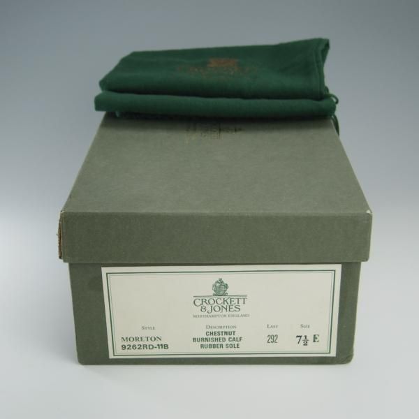 美品★クロケット&ジョーンズ 7.5E【現行定価￥88,000-★モールトン/MORETON】リッジウェイソール/292ラスト/Crockett&Jones★f522