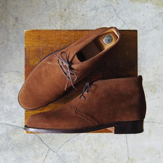 極上★(英)チーニー 6E【貴重★ブルックスブラザーズ別注/Brooks Brothers】175ラスト/チャッカブーツ/スエード/茶/メンズ/CHEANEY★f523