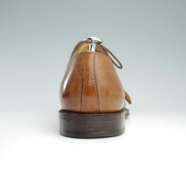 極上★(伊)タニノクリスチー SIZE 8【定価15万円以上★ホールカット/131543】カーフ/茶/メンズ/TANINO CRISCI★f528