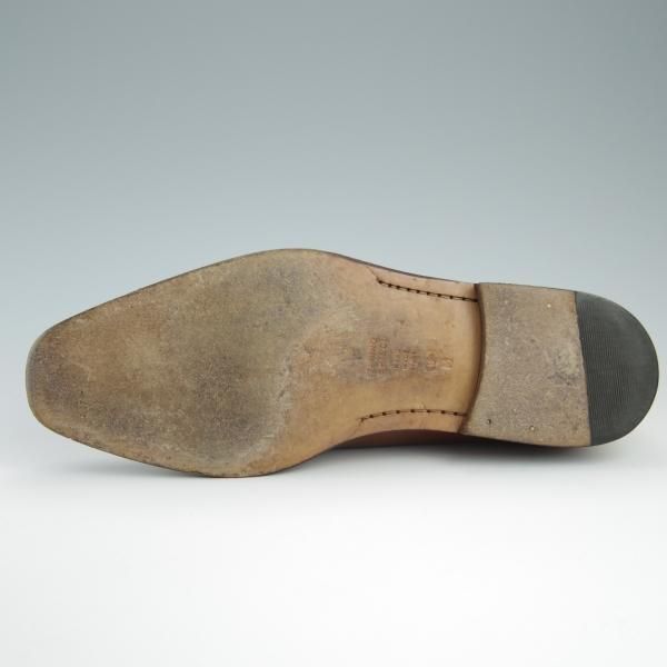 極上★(伊)タニノクリスチー SIZE 8【定価15万円以上★ホールカット/131543】カーフ/茶/メンズ/TANINO CRISCI★f528