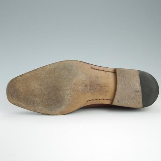 極上★(伊)タニノクリスチー SIZE 8【定価15万円以上★ホールカット/131543】カーフ/茶/メンズ/TANINO CRISCI★f528