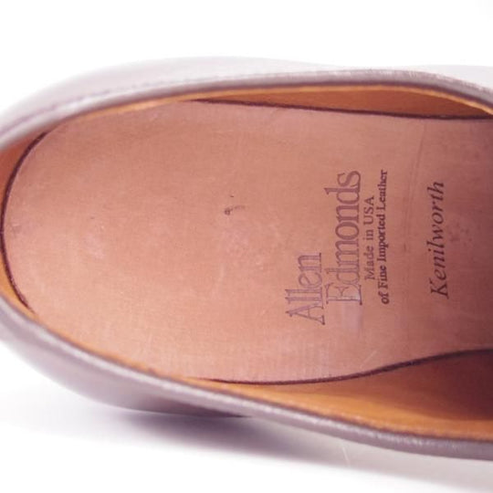 未使用★(米)アレンエドモンズ 7.5E【現行定価7.5万円程度★Kenilworth/ケニルワース】プレーントゥ/カーフ/濃茶/ALLEN EDMONDS★f531