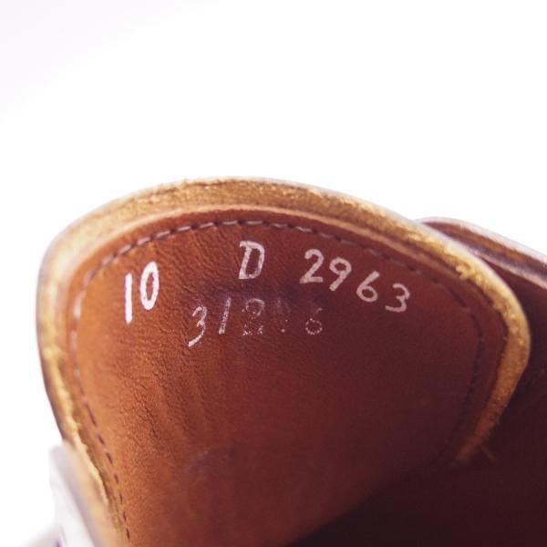 未使用★(米)アレンエドモンズ 10D【現行定価7.5万円程度★Hanover/ハノーバー】ホールカット/カーフ/茶/メンズ/ALLEN EDMONDS★f532