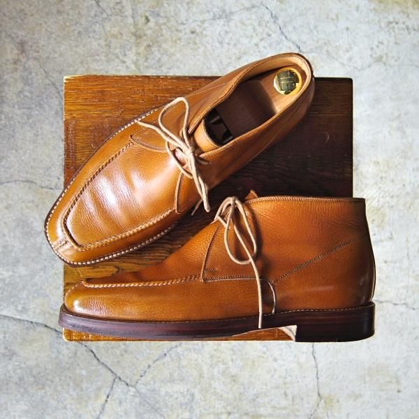 極上★(伊)シルヴァノ・ラッタンジ UK6.5程度【高額★オーダー品/ハンドソーンウェルテッド製法】茶/シルバノ/Silvano Lattanzi★f533