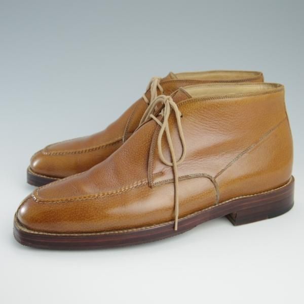 極上★(伊)シルヴァノ・ラッタンジ UK6.5程度【高額★オーダー品/ハンドソーンウェルテッド製法】茶/シルバノ/Silvano Lattanzi★f533