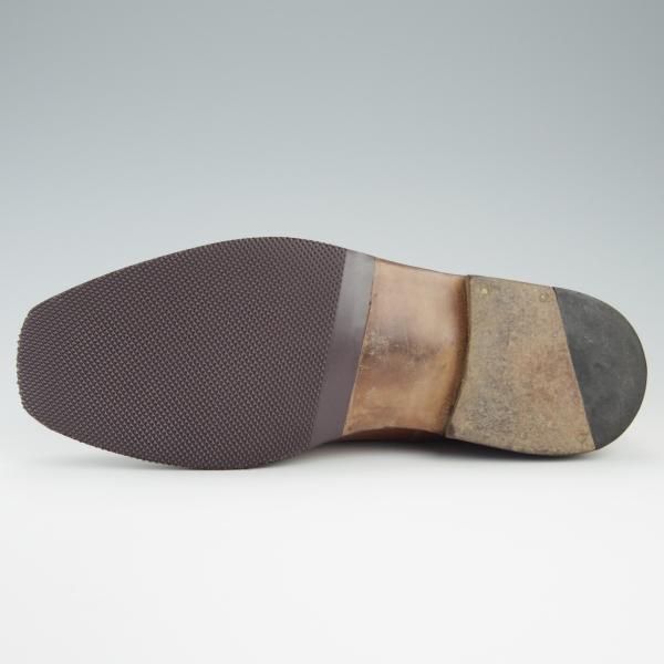 極上★(伊)シルヴァノ・ラッタンジ UK6.5程度【高額★オーダー品/ハンドソーンウェルテッド製法】茶/シルバノ/Silvano Lattanzi★f533