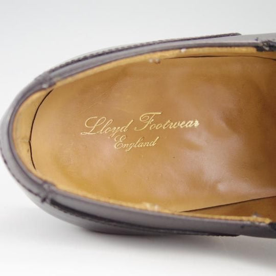 美品★クロケット&ジョーンズ 9E【★ロイドフットウェア別注/Lloyd Footwear】サイドエラスティック/カーフ/黒/Crockett&Jones★f536