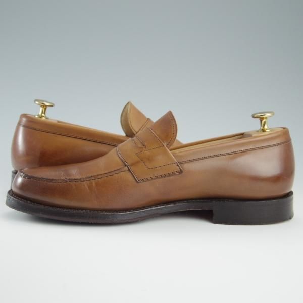 極上★チャーチ 70D/UK6.5程度【★コインローファー/Wesley】101ラスト/カーフ/薄茶/メンズ/Church's★f537