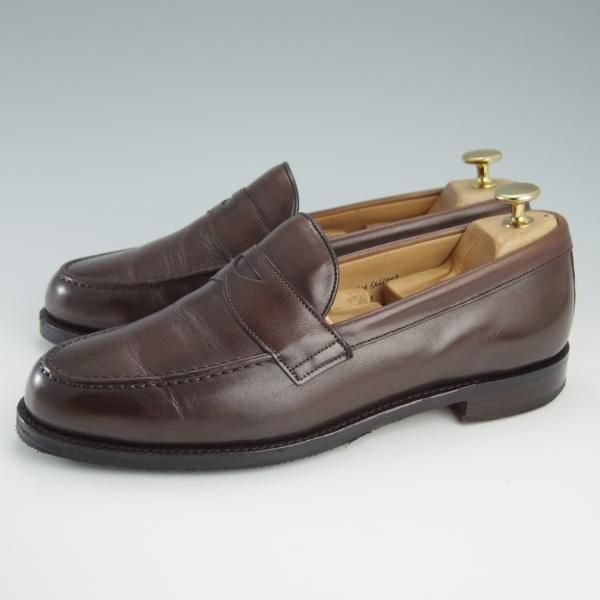 極上★(英)チーニー 6.5F【定価￥74,800-★HUDSON/ハドソン/コインローファー】5203ラスト/カーフ/MOCHA/濃茶/CHEANEY★f538