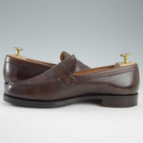 極上★(英)チーニー 6.5F【定価￥74,800-★HUDSON/ハドソン/コインローファー】5203ラスト/カーフ/MOCHA/濃茶/CHEANEY★f538