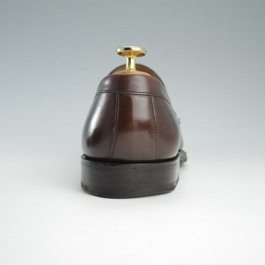 極上★(英)チーニー 6.5F【定価￥74,800-★HUDSON/ハドソン/コインローファー】5203ラスト/カーフ/MOCHA/濃茶/CHEANEY★f538