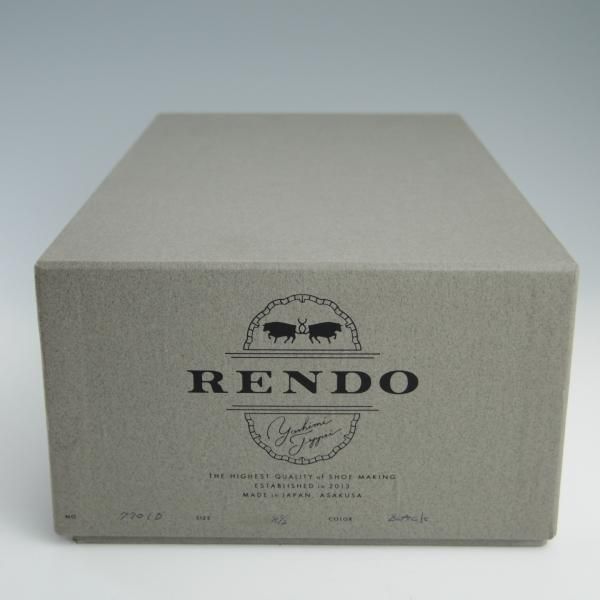 極上★(浅草)RENDO/レンド SIZE 8.5【定価￥49,500-★ダイナイトソール仕様/7701D】R770ラスト/ストレートチップ/カーフ/黒★f539