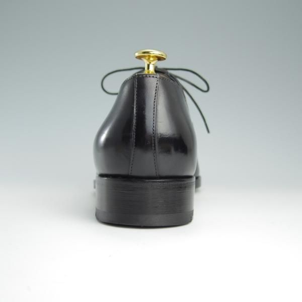 極美品★(伊)サントーニ SIZE 8【上級★グッドイヤーウェルテッド製法/12610】ストレートチップ/カーフ/黒/メンズ/Santoni★f540