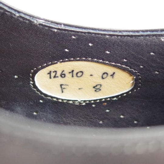 極美品★(伊)サントーニ SIZE 8【上級★グッドイヤーウェルテッド製法/12610】ストレートチップ/カーフ/黒/メンズ/Santoni★f540