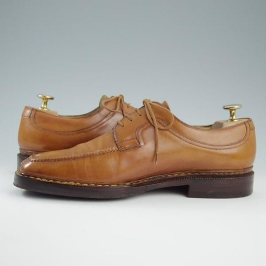 極上★(伊)シルヴァノ・ラッタンジ UK6.5程度【高額オーダー品★ベンティベーニャ製法】Uチップ/茶/シルバノ/Silvano Lattanzi★f542