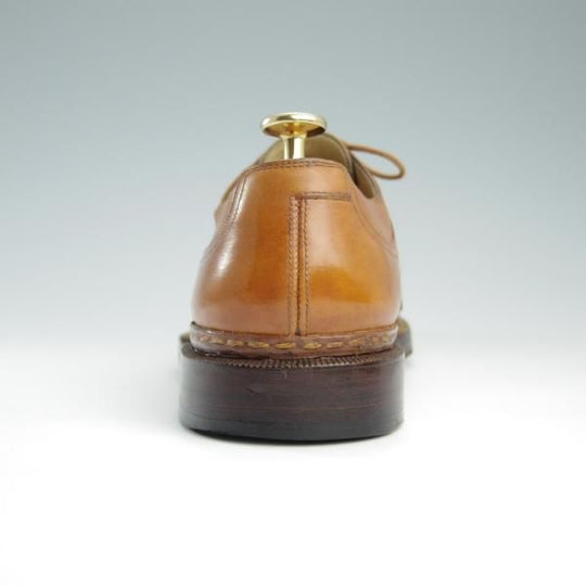 極上★(伊)シルヴァノ・ラッタンジ UK6.5程度【高額オーダー品★ベンティベーニャ製法】Uチップ/茶/シルバノ/Silvano Lattanzi★f542