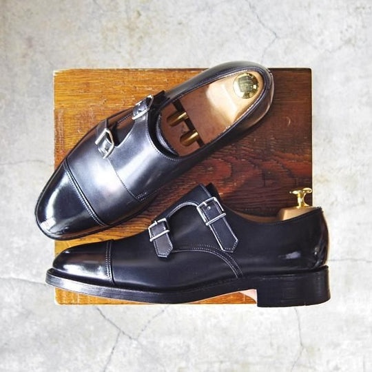 美品★ジョンロブ 5.5E【貴重★8797ラスト/WILLIAM/ウィリアム】ダブルモンク/カーフ/黒/メンズ/JOHN LOBB★f543