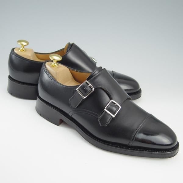 美品★ジョンロブ 5.5E【貴重★8797ラスト/WILLIAM/ウィリアム】ダブルモンク/カーフ/黒/メンズ/JOHN LOBB★f543