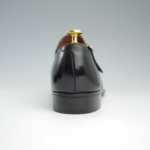 極美品★クロケット&ジョーンズ 7.5E【★(英)ポールセンスコーン別注/Poulsen Skone】モンクストラップ/カーフ/黒/Crockett&Jones★f548