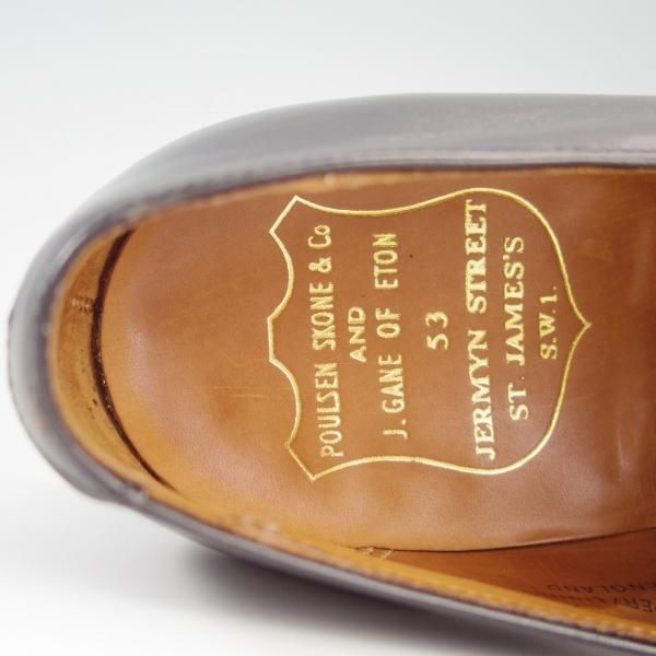 極美品★クロケット&ジョーンズ 7.5E【★(英)ポールセンスコーン別注/Poulsen Skone】モンクストラップ/カーフ/黒/Crockett&Jones★f548