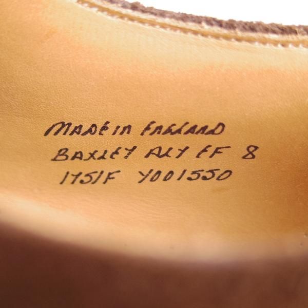 美品★(英)チーニー 8F【モデル定価￥62,640-★BAXLEY ALT/ジャーナルスタンダード別注】175ラスト/ロングウイング/スエード/CHEANEY★f550