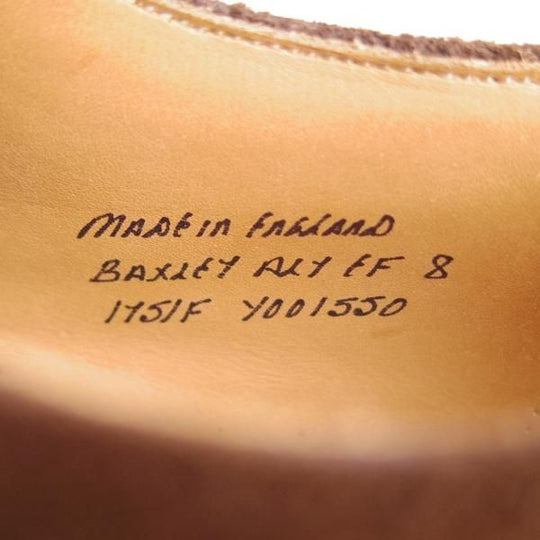 美品★(英)チーニー 8F【モデル定価￥62,640-★BAXLEY ALT/ジャーナルスタンダード別注】175ラスト/ロングウイング/スエード/CHEANEY★f550