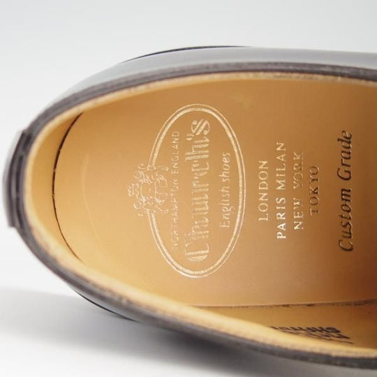 新品★チャーチ 75F/UK7.5【定価￥103,400-★シャノン/SHANNON R】ダイナイトソール仕様/103ラスト/プレーントゥ/黒/Church's★f551