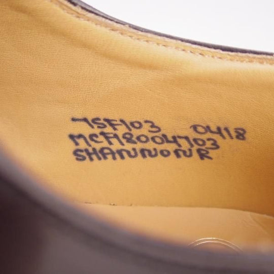 新品★チャーチ 75F/UK7.5【定価￥103,400-★シャノン/SHANNON R】ダイナイトソール仕様/103ラスト/プレーントゥ/黒/Church's★f551