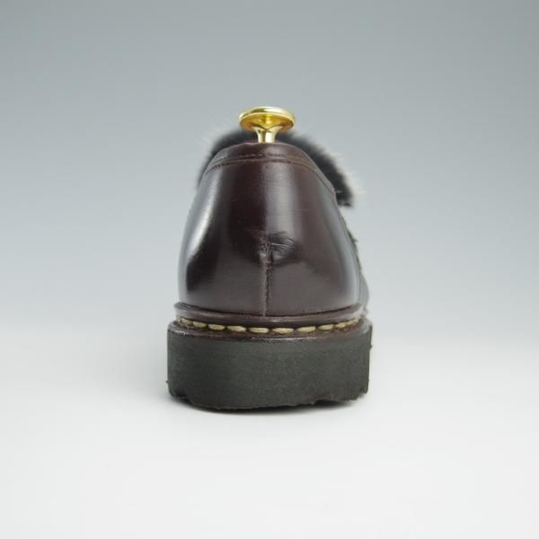 極美品★パラブーツ SIZE 5.5【定価￥92,400-★VISON(ミンクファー)仕様/REIMS/ビームス別注】ランス/リスレザー/BEAMS/Paraboot★f552