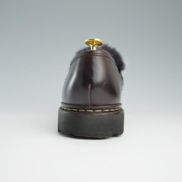 極美品★パラブーツ SIZE 5.5【定価￥92,400-★VISON(ミンクファー)仕様/REIMS/ビームス別注】ランス/リスレザー/BEAMS/Paraboot★f552