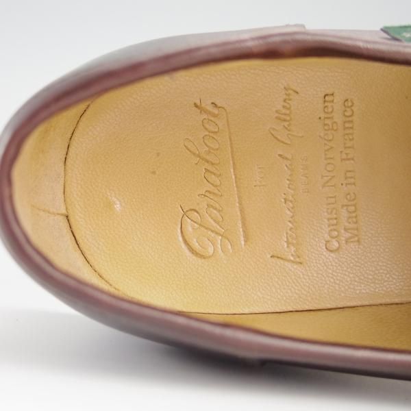 極美品★パラブーツ SIZE 5.5【定価￥92,400-★VISON(ミンクファー)仕様/REIMS/ビームス別注】ランス/リスレザー/BEAMS/Paraboot★f552